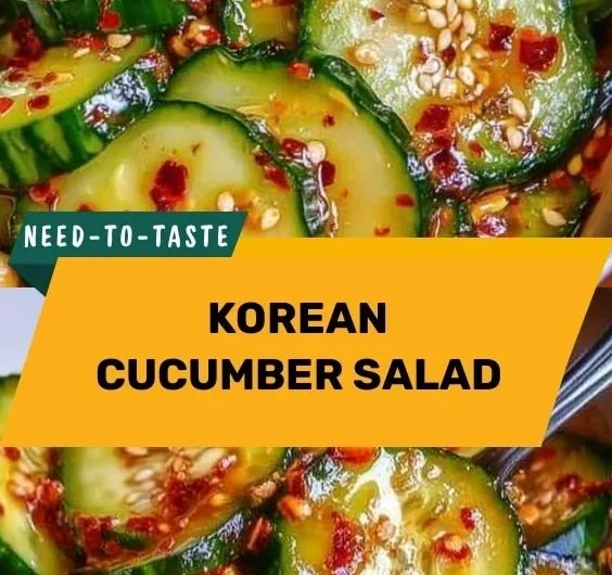 Bowl of Korean Cucumber Salad with vibrant green cucumbers and seasoning