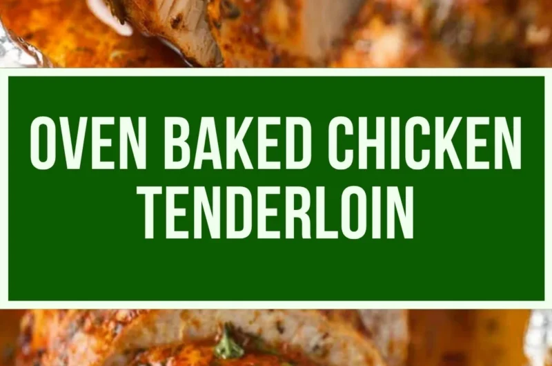Delicious Baked Pork Tenderloin ready to serve with herbs and spices.