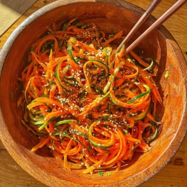 Cucumber Carrot Salad with fresh ingredients in a bowl