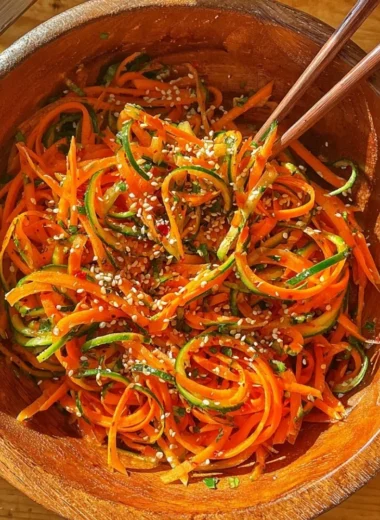 Cucumber Carrot Salad with fresh ingredients in a bowl