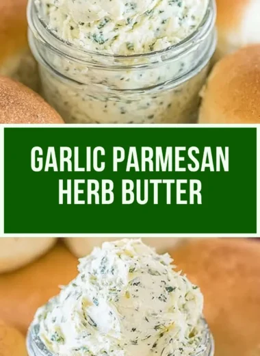 Garlic Parmesan Butter spread served on warm bread