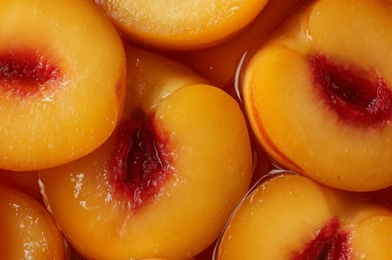 High-quality seamless tile art pattern featuring fresh peaches for digital design.