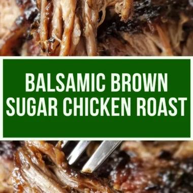 Slow Cooker Balsamic Brown Sugar Pork Roast served on a plate