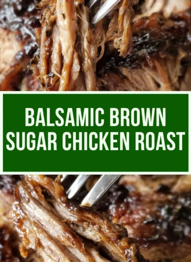 Slow Cooker Balsamic Brown Sugar Pork Roast served on a plate