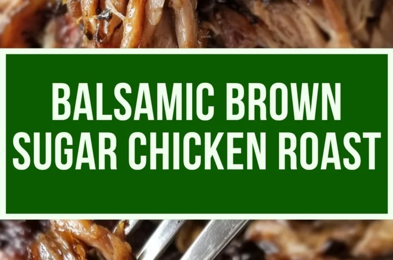 Slow Cooker Balsamic Brown Sugar Pork Roast served on a plate