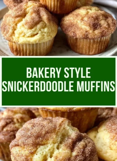 Delicious homemade Snickerdoodle Muffins with cinnamon and sugar topping