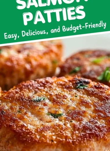 Southern salmon patties served with a side of tartar sauce