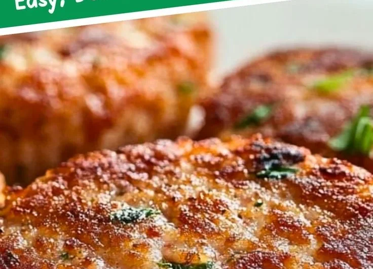 Southern salmon patties served with a side of tartar sauce