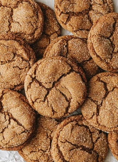 Plate of super soft molasses cookies fresh from the oven
