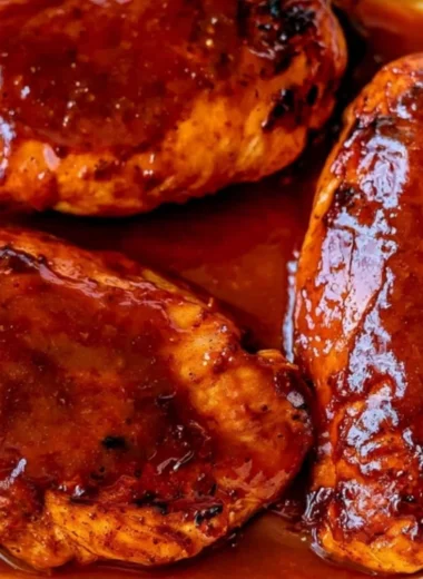 30 Minute BBQ Baked Chicken Breasts cooked to perfection