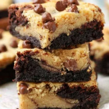 Delicious homemade brookies, combining brownies and cookies in one dessert.