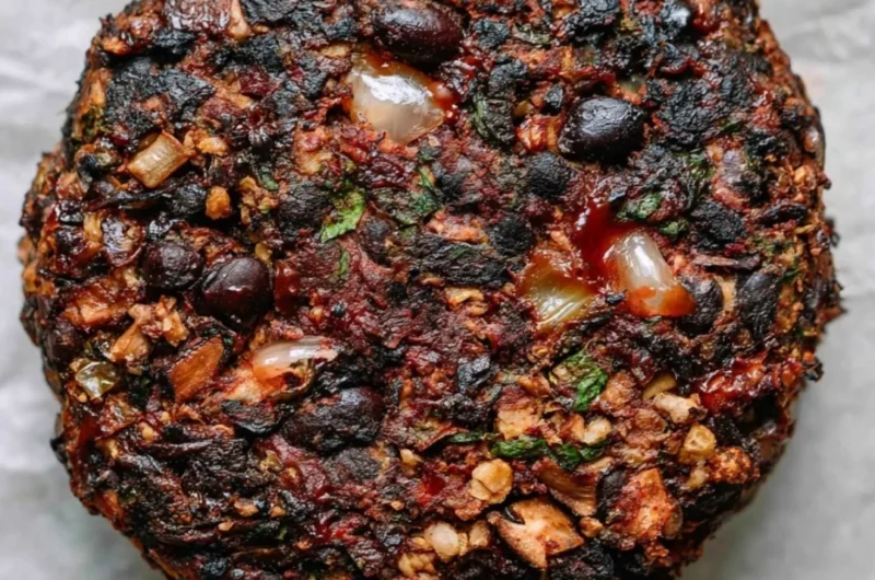 Deliciously prepared cozy mushroom veggie burgers served on a plate.