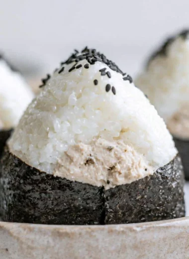 Tuna rice ball recipe with fresh tuna and perfectly seasoned rice